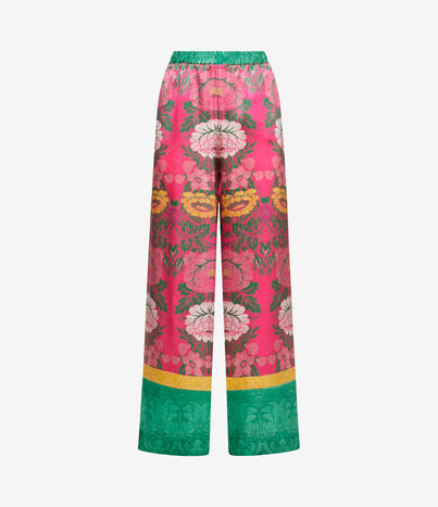 Pierre Louis Mascia KAMUT Trousers Silk Multicolor KAMUTSPT10766SE511741101