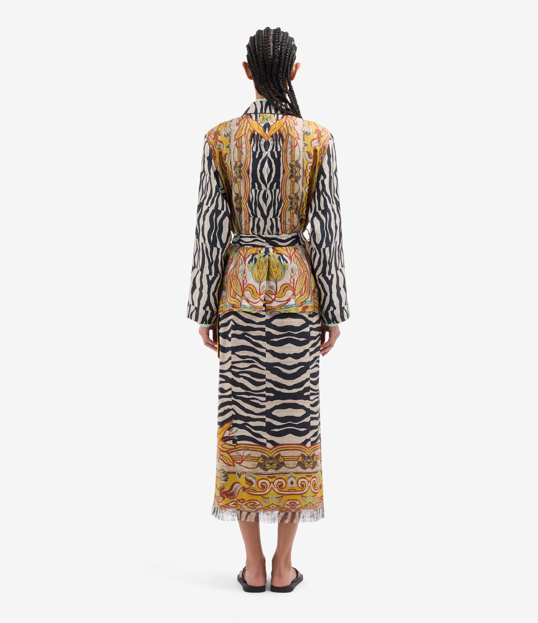 ALOE Jacket Silk in TRIBALE CHIAROSCURO | Pierre-Louis Mascia®