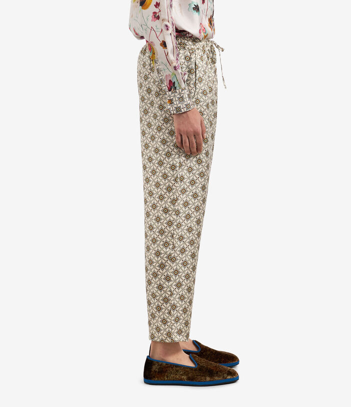 Pierre Louis Mascia ALOE Trousers Silk Multicolor ALOESPT10959SE122473101