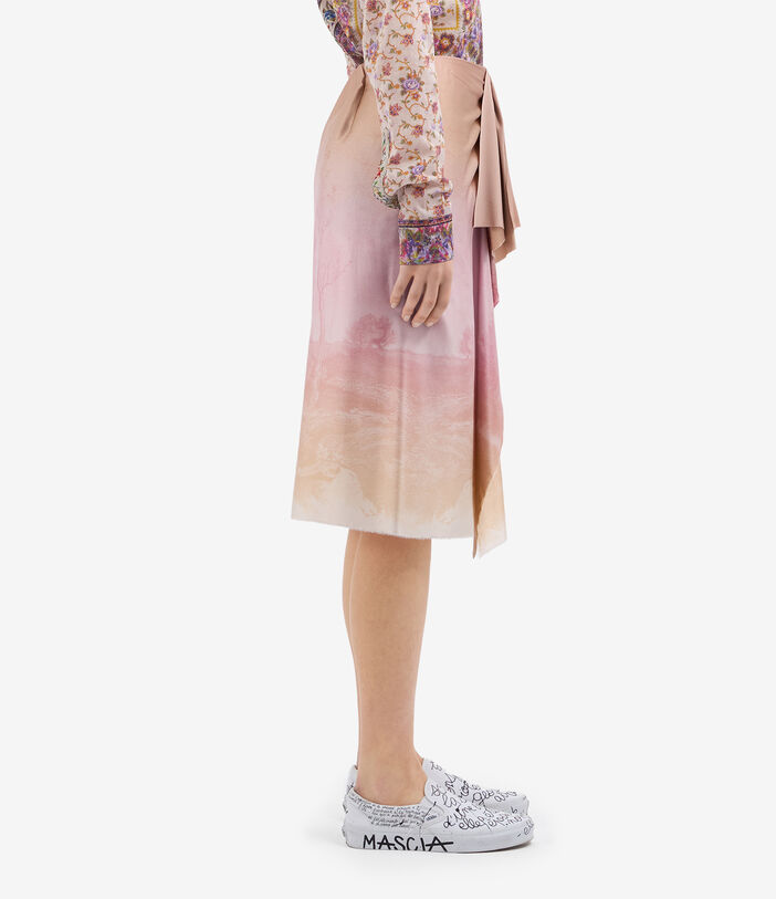 Pierre Louis Mascia ADASTRGUM Skirt Silk DUSTY ROSE ADASTRGUMSGO11827SE514980101