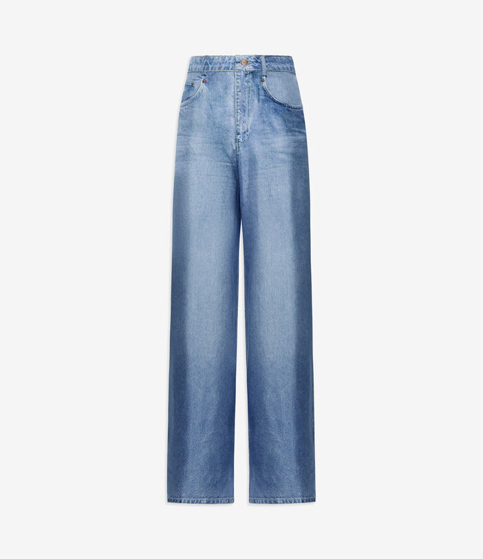 Pierre Louis Mascia ALOE Trousers Silk DENIM ALOESPT12566SE515240102
