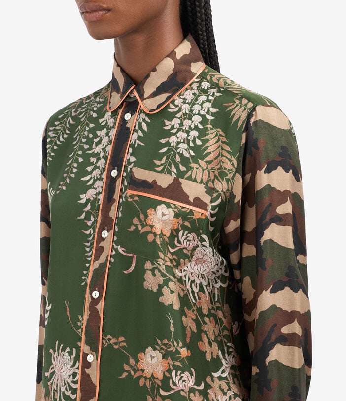 Pierre Louis Mascia ALOE Longsleeve Shirt Silk Multicolor ALOESCML10642SE513190101