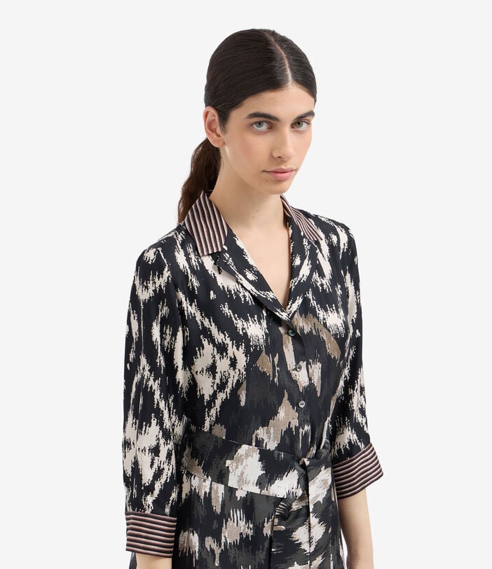 Pierre Louis Mascia ALOE Shirt Dress Silk Pierre Louis Mascia ALOE Shirt Dress Silk GRAFITE ALOESAB11899SE516289101