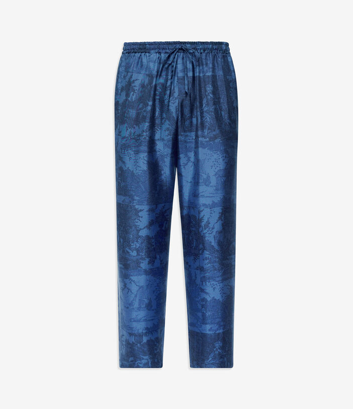 Pierre Louis Mascia ALOEGUM Trousers Silk Multicolor ALOEGUMSPT10959SE516067102