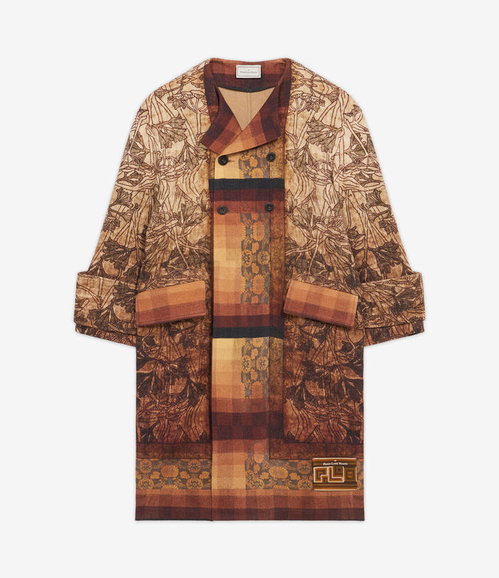 Pierre Louis Mascia PANCAKE Coat Wool Multicolor PANCAKESCPT11191WO513370101