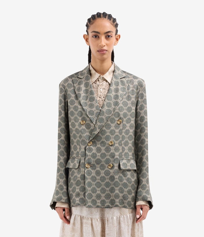 Pierre Louis Mascia FANCY Jacket Silk GRIGIO FUMÉ FANCY2SGC12167SE518118101