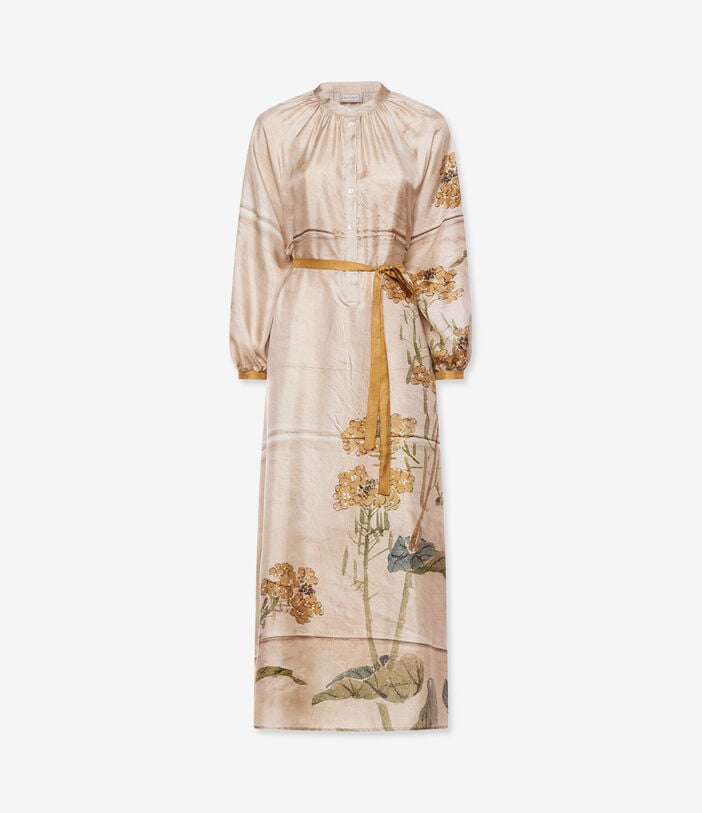 Pierre Louis Mascia ALOE Shirt Dress Silk MIELE ALOESAB11524SE518008101