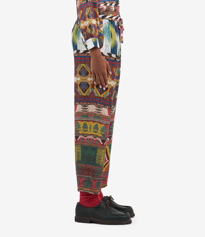 Pierre Louis Mascia ALOE Trousers Silk Multicolor ALOESPT10959SE513270101