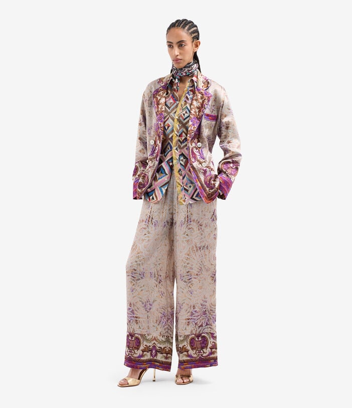 Pierre Louis Mascia MUTKA Palazzo Trousers Silk MALVA MUTKASPT12450SE518148101