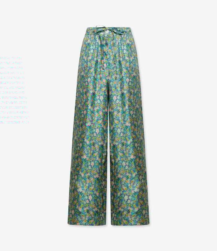 Pierre Louis Mascia ALOE Palazzo Trousers Silk LAGUNA ALOESPT11094SE147092101