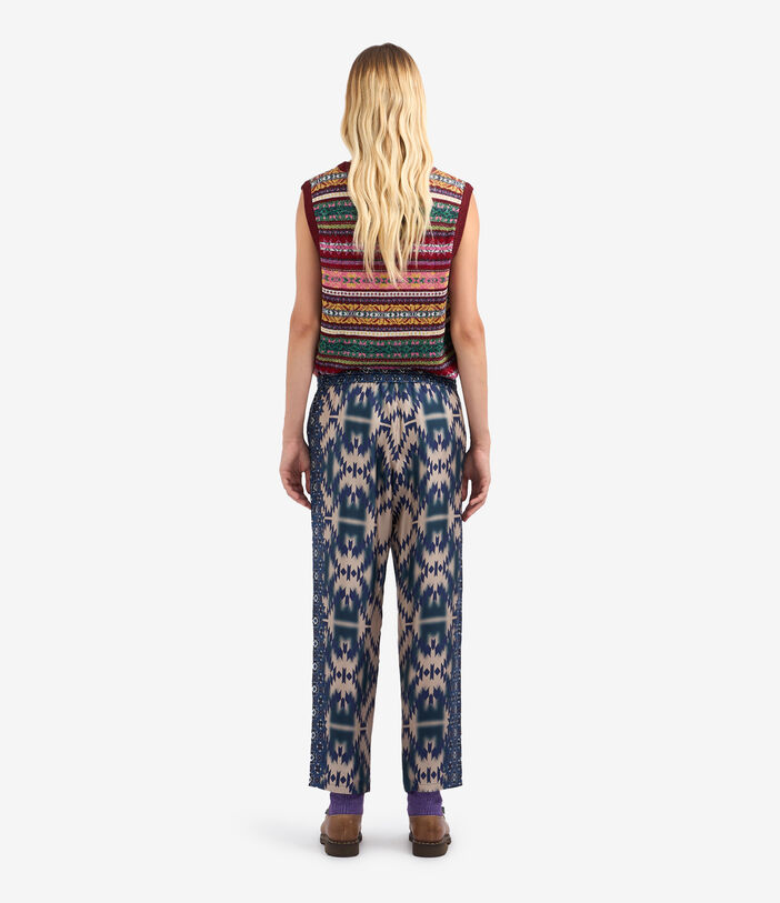 Pierre Louis Mascia ALOE Trousers Silk Multicolor ALOESPT10959SE513572101