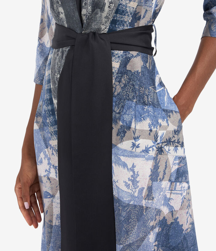 Pierre Louis Mascia CIALDA Wrap Dress Silk Multicolor CIALDASAB11914SE513357101