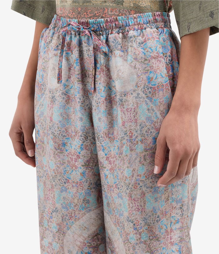 Pierre Louis Mascia ALOE Trousers Silk ARAZZO ALOESPT10959SE517944101