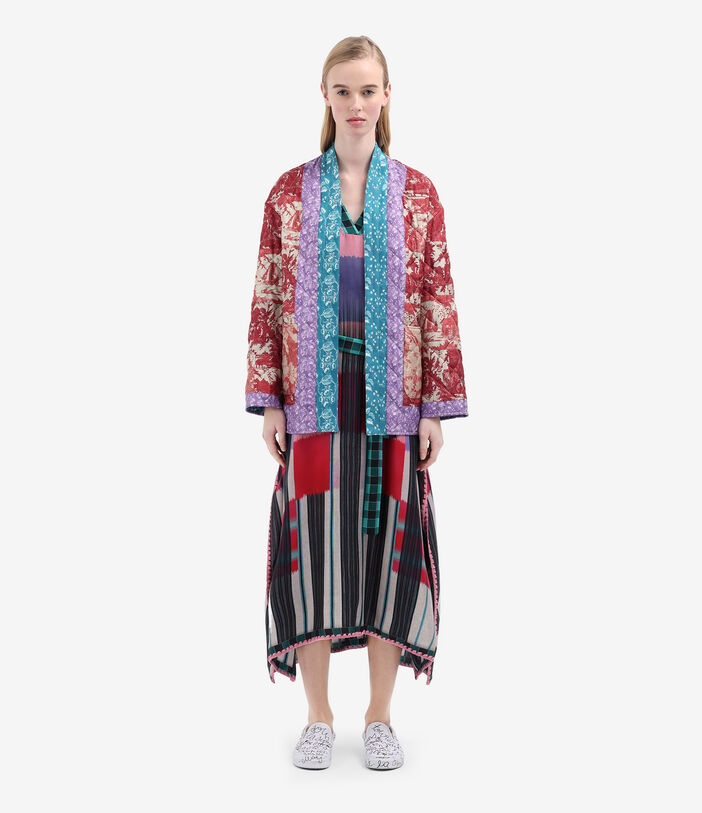 Pierre Louis Mascia ALOE Kaftan Coat Silk MULTICOLOR ALOESKL12428SE515005101
