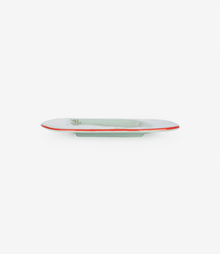 Pierre Louis Mascia TRAY Floral Tray Ceramic/Earthenware Multicolor TRAYAP12CRMAZZURRO