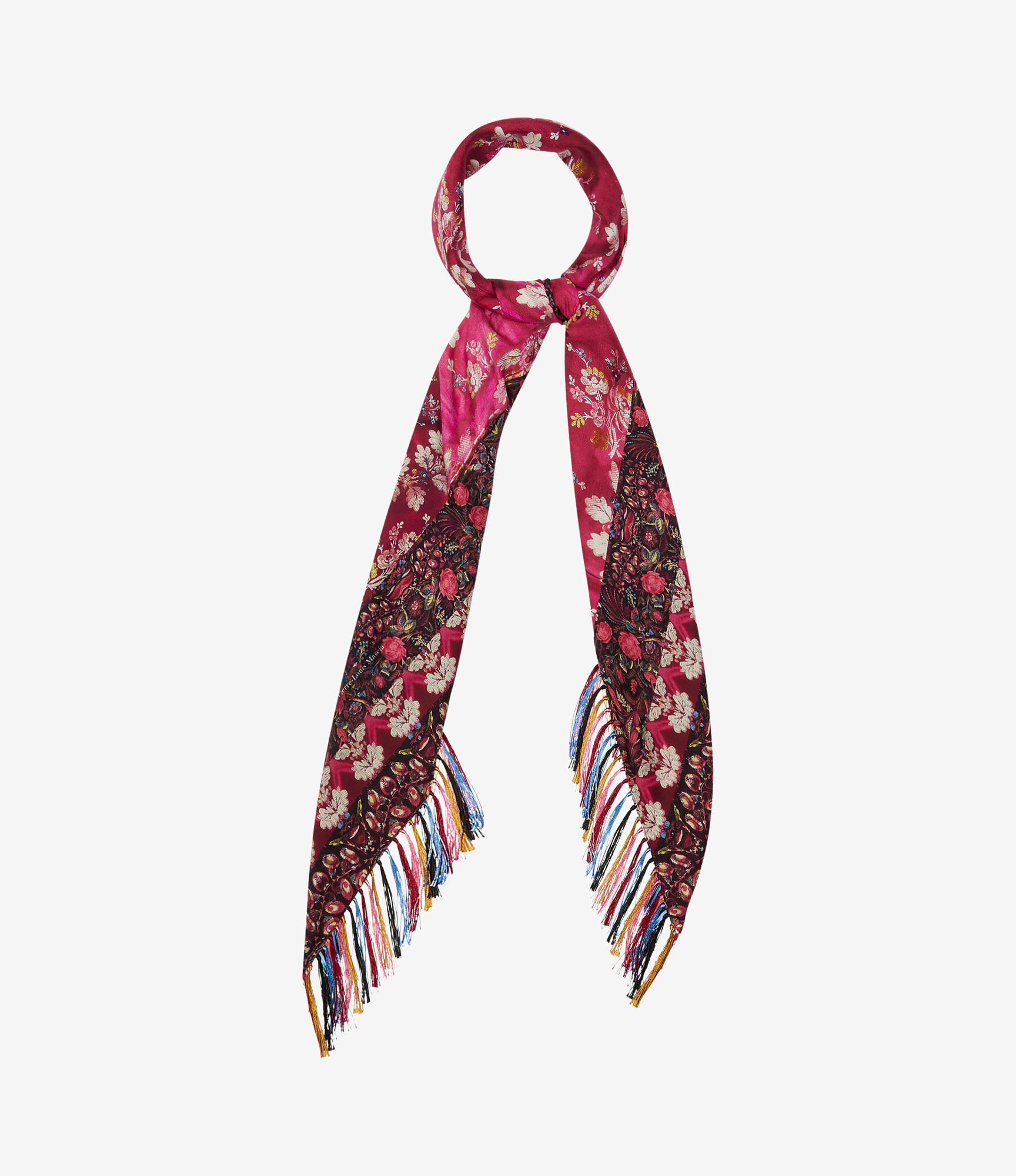 ALOEUW Scarf Silk 100x100 in ROSA DAMASCO | Pierre-Louis Mascia®