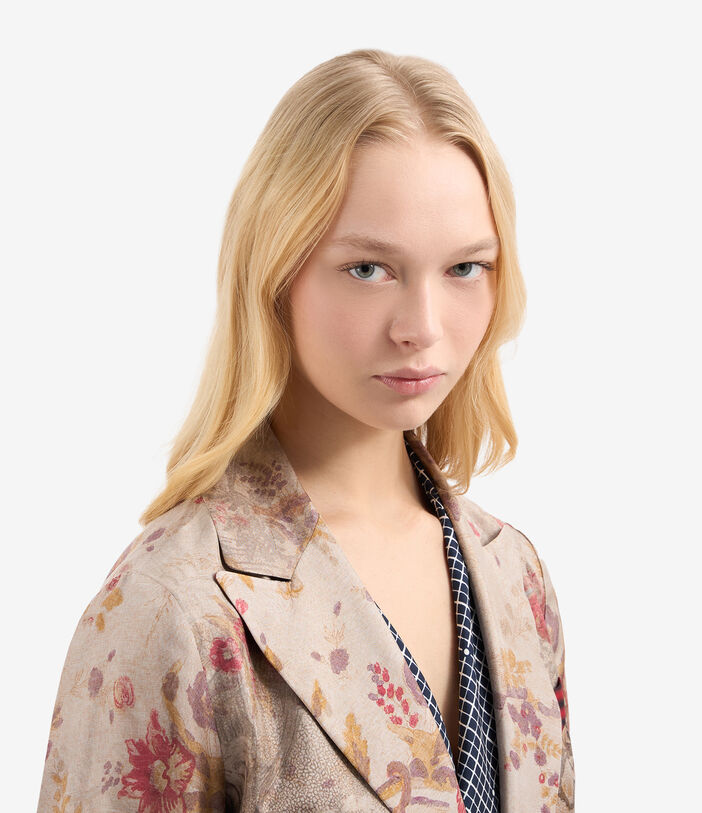 Pierre Louis Mascia ALOE Coat Silk PARCHMENT ALOESCPT12107SE514795101