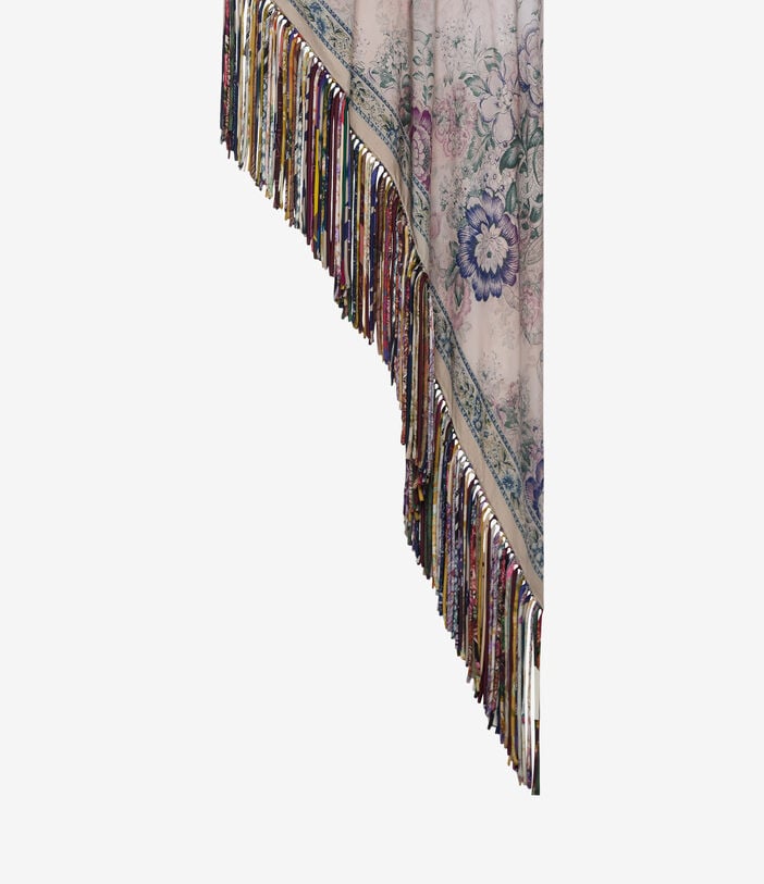 Pierre Louis Mascia ALOEUW Scarf Silk 135x135 CENERE ROSATA ALOEUWSW135X135GTFTSE517309101