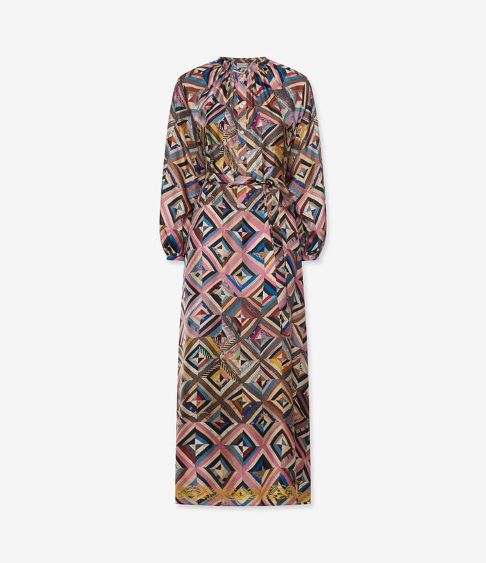 Pierre Louis Mascia ALOE Shirt Dress Silk MOSAICO ALOESAB11524SE518007101