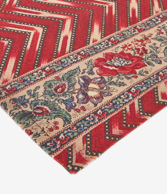Pierre Louis Mascia CERBIATTOOTT Floral Table Runner Cotton 50x150 CHEVRON RED CERBIATTOOTTB050X150PACCO513164101