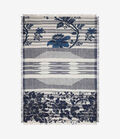 Pierre Louis Mascia ALOEUW Shawl Scarf Silk 135x195 RAMPICANTE BLU ALOEUWSW135X195S4SE517303101