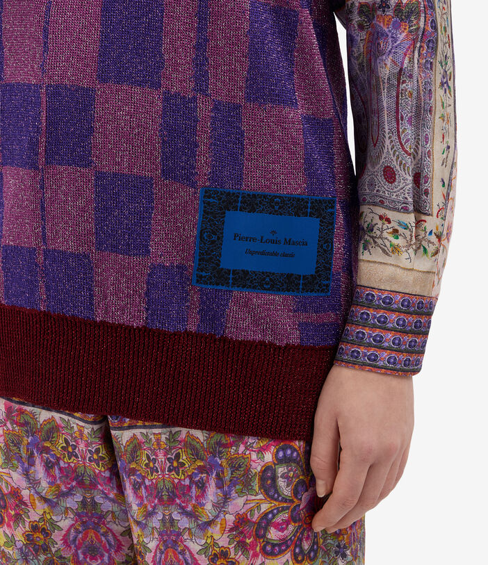 Pierre Louis Mascia TRICOT Gilet Acetate Multicolor TRICOTGLPPP002ACQUADRO