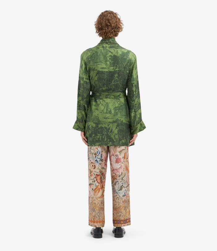 Pierre Louis Mascia ALOEGUM Dressing Gown Silk Multicolor ALOEGUMSVT10010L92SE516072106