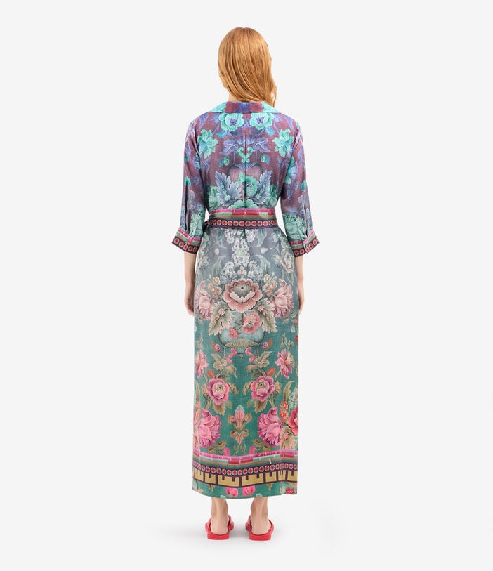 Pierre Louis Mascia ALOE Shirt Dress Silk PEONIA ALOESAB11899SE518003101