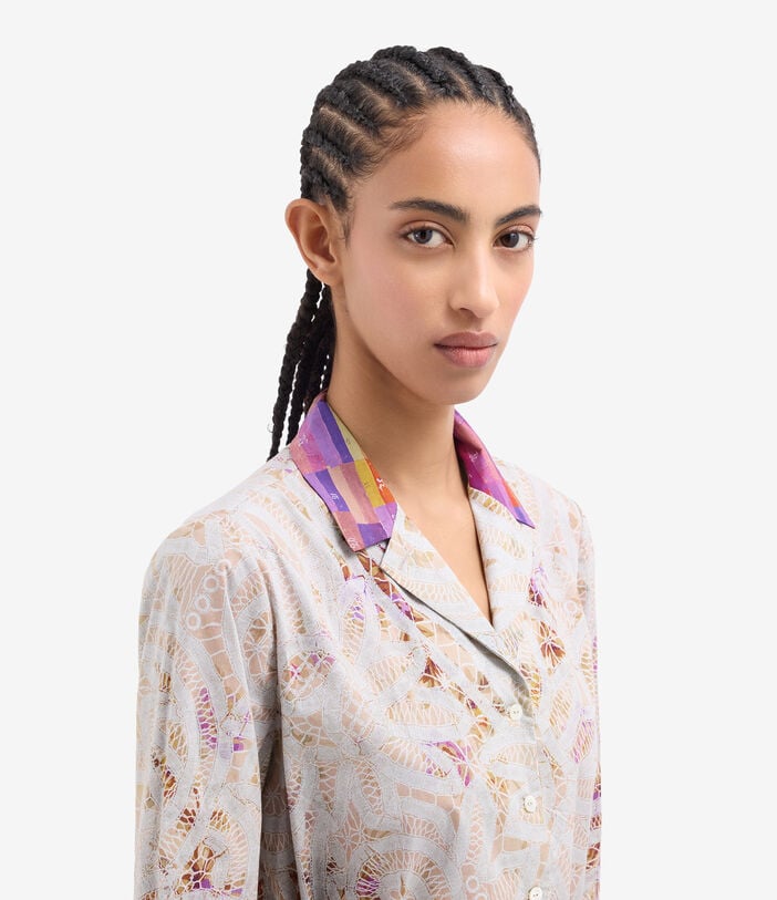 Pierre Louis Mascia DIOMEDE Belted Shirt Dress Cotton MALVA DIOMEDESAB11899CO518071101