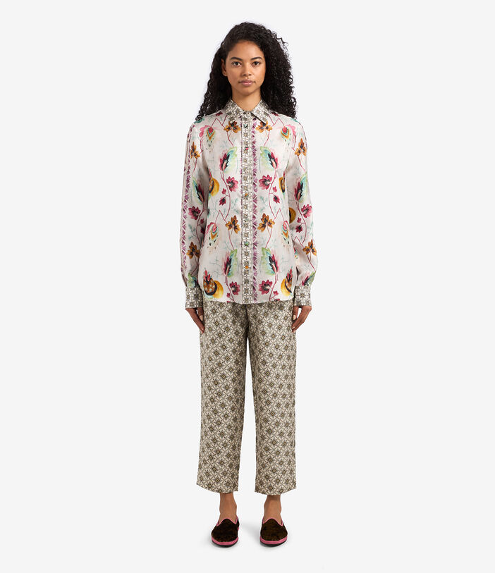 Pierre Louis Mascia ALOE Longsleeve Shirt Silk Multicolor ALOESCML11190SE511968101