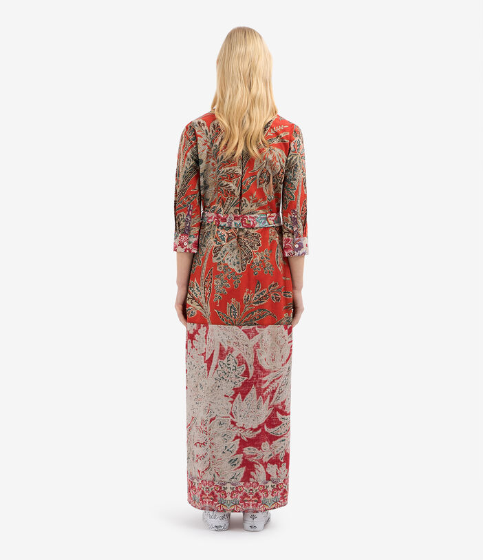 Pierre Louis Mascia DIOMEDE Shirt Dress Cotton SPICE RED DIOMEDESAB11899CO514890101