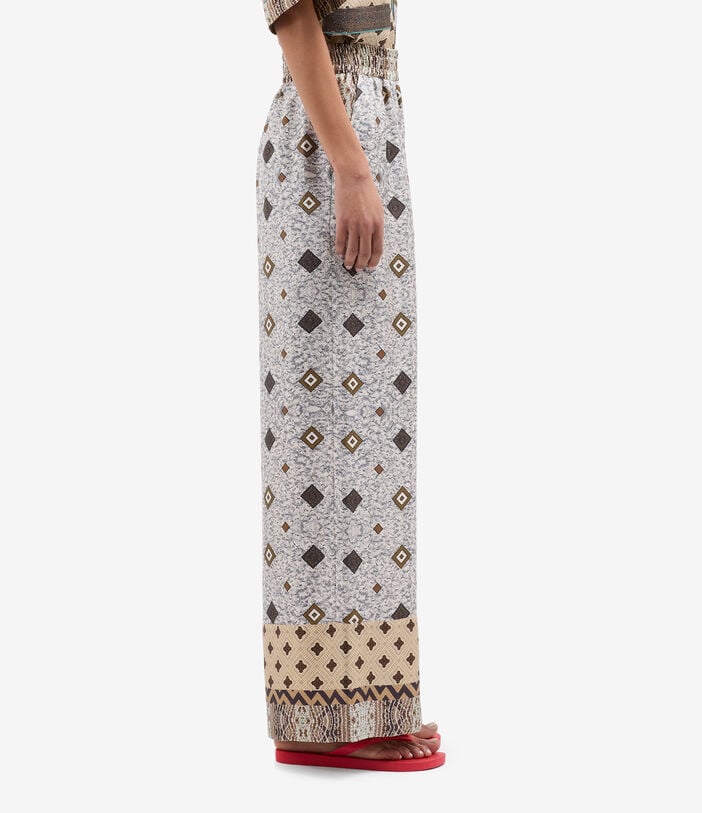 Pierre Louis Mascia ALOE Palazzo Trousers Silk MARMO ALOESPT12450SE517996101