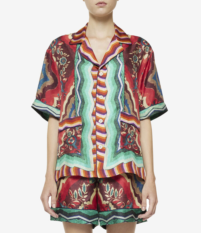 Pierre Louis Mascia ALOE Shortsleeve Shirt Silk Pierre Louis Mascia ALOE Shortsleeve Shirt Silk Multicolor ALOESCMC11927SE511615101