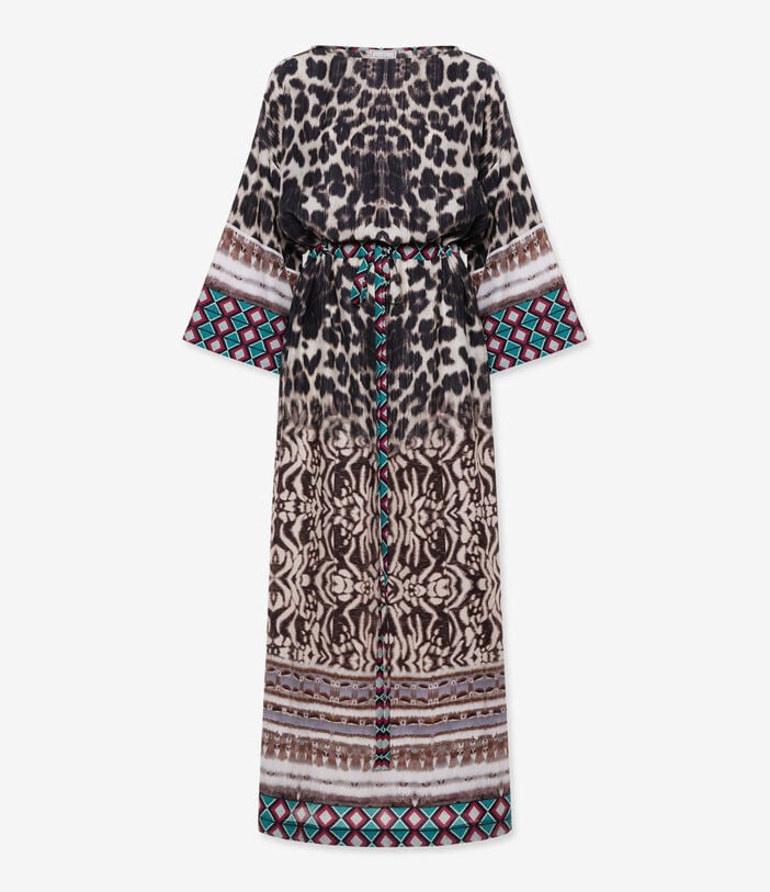 Pierre Louis Mascia TETRIS Belted Kaftan Dress Silk TRAMA SELVATICA TETRISSVAB12178SE518103101