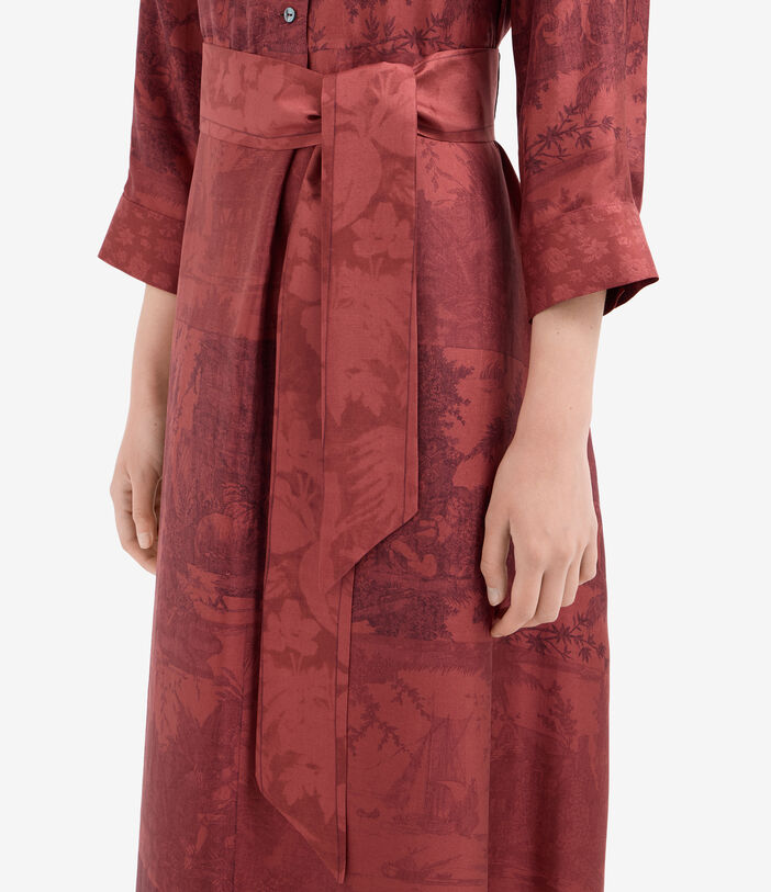 Pierre Louis Mascia ALOEGUM Shirt Dress Silk Pierre Louis Mascia ALOEGUM Shirt Dress Silk TERRACOTTA ALOEGUMSAB11899SE516037106