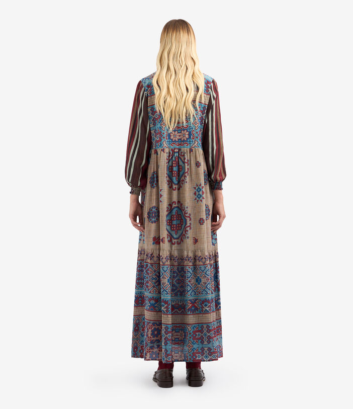 Pierre Louis Mascia BRULE Shirt Dress Silk Multicolor BRULESAB12182SE513335101