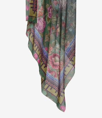 Pierre Louis Mascia HAWNBCI Shawl Scarf Cotton Silk 135x190 PEONIA HAWNBCISW135X190PCO517292101