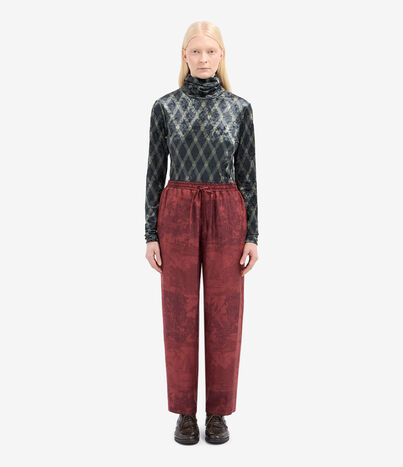 Pierre Louis Mascia ALOEGUM Trousers Silk Multicolor ALOEGUMSPT10959SE516067105